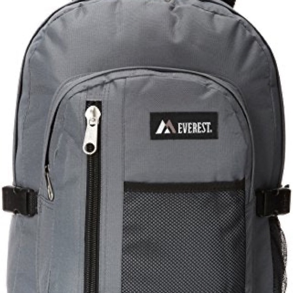 EVEREST NYLON GRAY BACKPACK - Picture 4 of 7